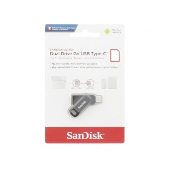 SANDISK USB Dual Drive Go Ultra 128GB, USB-C &amp; USB 3.1