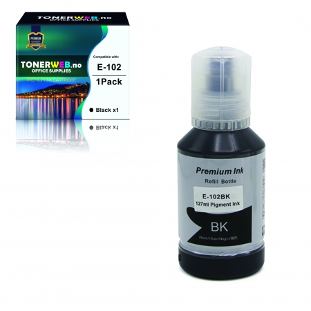 EPSON EcoTank Black ink bottle - Erstatter C13T03R140