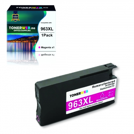 Blekkpatron, erstatter HP Magenta 963XL (1600 sider) (23 ml)