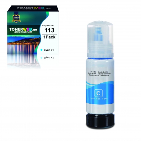 Epson Blekkpatron 113 Cyan (70ml) - Erstatter C13T06B240