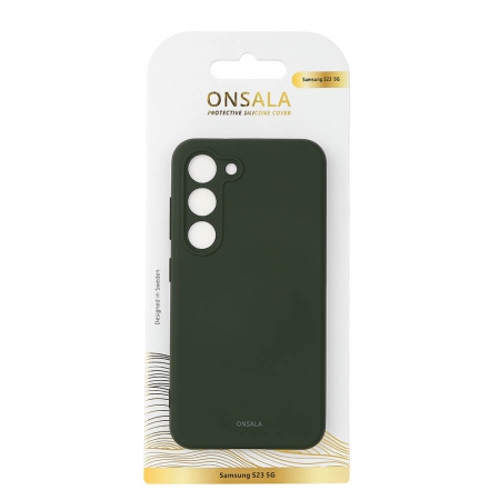 ONSALA Backcover Silicone Samsung S23 5G Dark Green