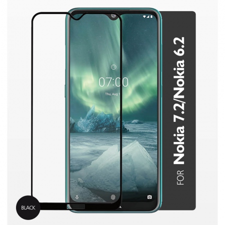 GEAR Herdet Glass 2,5D Full Cover Nokia 7.2