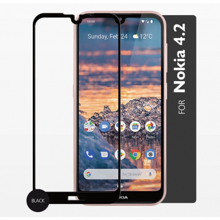 GEAR Herdet Glass 2,5D Full Cover Nokia 4.2