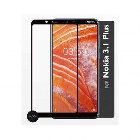 GEAR Herdet Glass 2,5D Full Cover Nokia 3.1 Plus