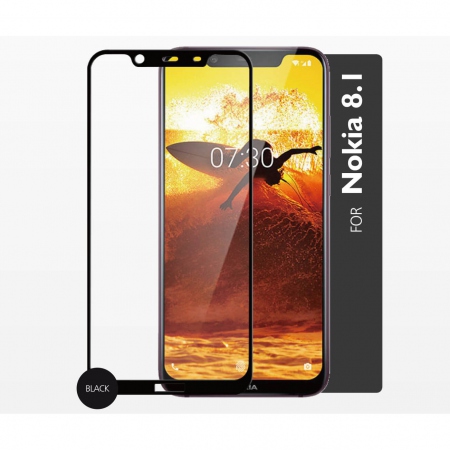 GEAR Herdet Glass 2,5D Full Cover Nokia 8.1