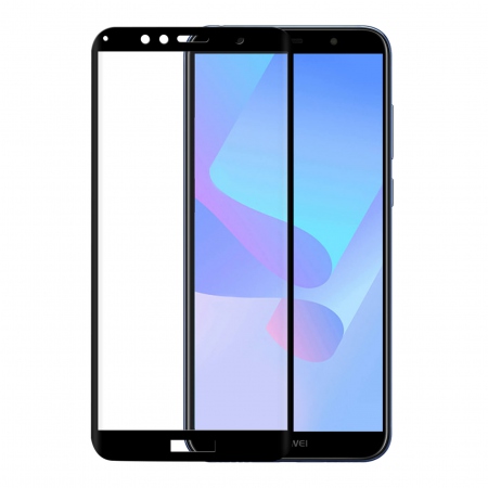 GEAR Herdet Glass 3D Full Cover Svart Huawei Y6 Prime 2018