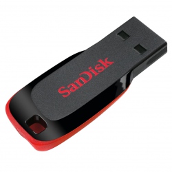 BildeSANDISK USB-minne 2.0 Blade 64GB Svart