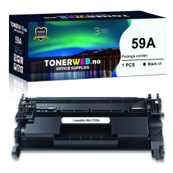 BildeTonerkassett, erstatter HP Sort 59A (3000 sider)