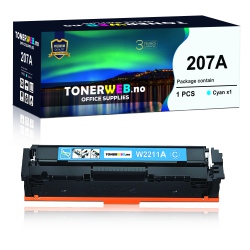 BildeTonerkassett, erstatter HP 207A Cyan (1250 sider)