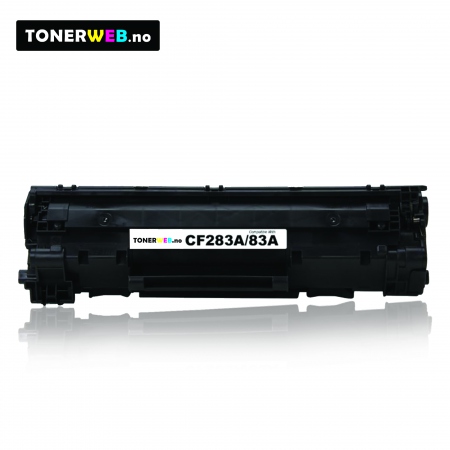 Tonerkassett, erstatter HP Sort 83A (1.500 sider) 2-pakk CF283A