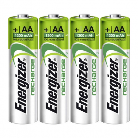 ENERGIZER Batteri AA/LR6 Oppladbar Ni-Mh 1300mAh 4-pack