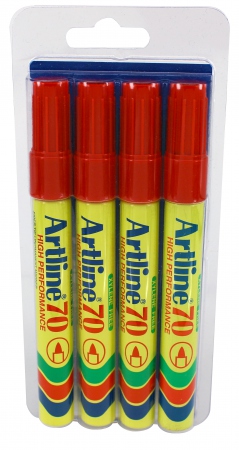 Artline 70 Merkepenn 4-pakk Blister rd