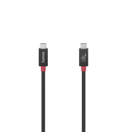 HAMA Cable USB-C USB4 Gen3 Black 1.0m