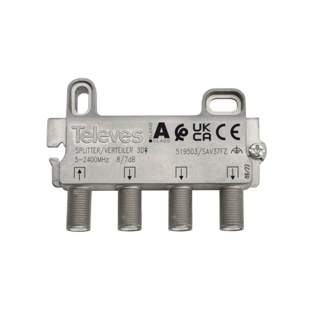 TELEVES Splitter F-connector 3-way 5-2400 MHz