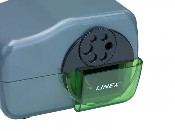 Linex electric pencil sharpener with 6 holes  