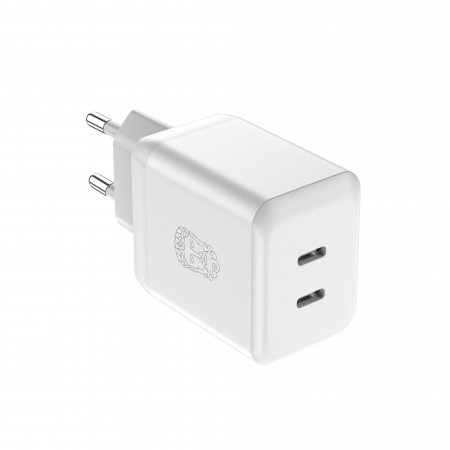 UPSTR-M CIRKUL&quot;R 35W Dual USB-C GaN Charger, White