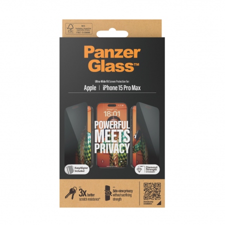 PanzerGlass iPhone 15 Pro Max UWF Privacy wA