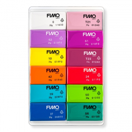 Modeling clay Fimo® Soft Brilliant 12x25g ass (12)