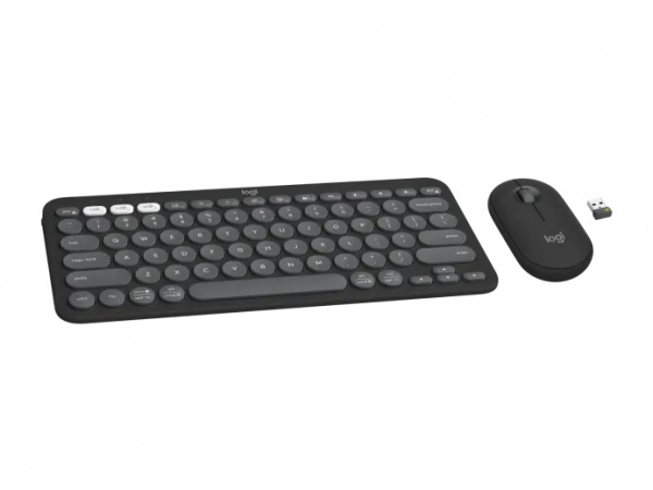 Pebble 2 Combo Wireless Keyboard/Mouse, Tonal Graphite (Nord