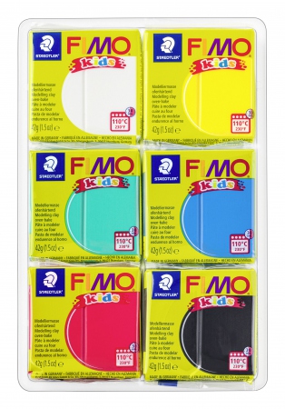 Modeling clay Fimo Kids Basic 6x42g (6)