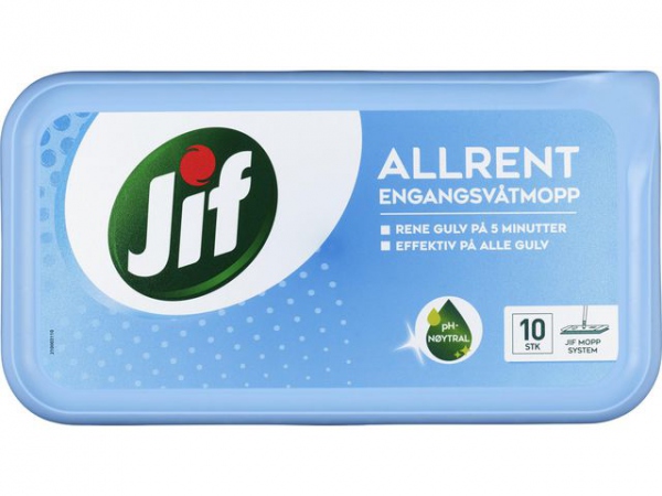 Engangsvåtmopp Jif Allrent (10 stk)