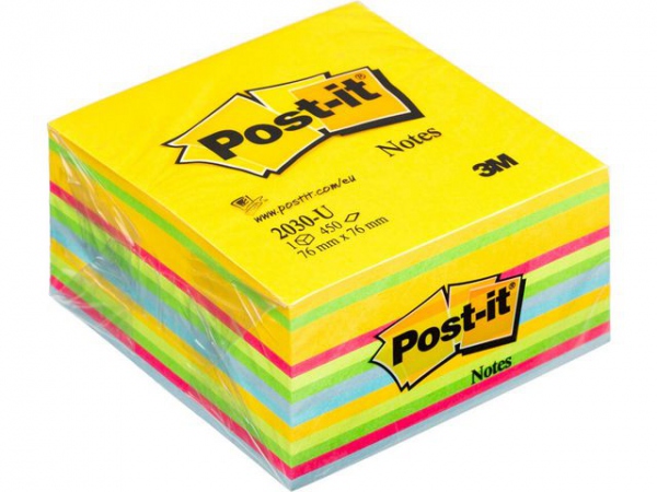 Notatkube Post-It 76X76 Ultra Farger