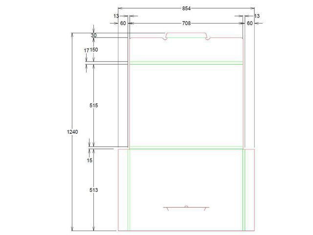 BildePosteske Plakat A2 705X510X10Mm Papp