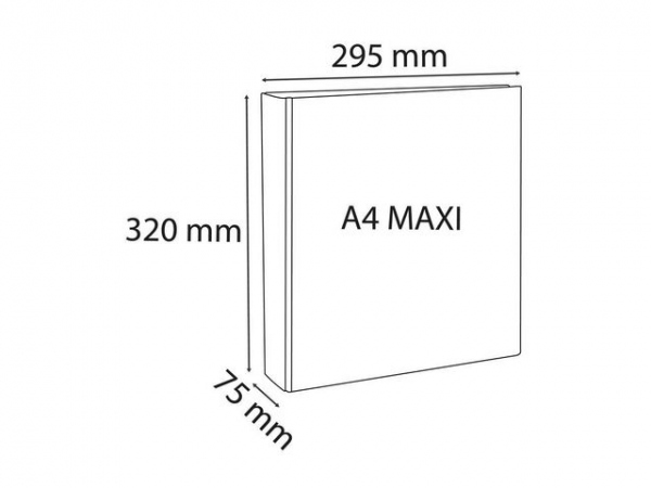 Innstikkperm Exacompta A4+ 4D 50/75 Hvit (10 stk)