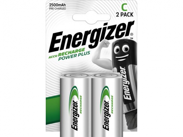 Batteri Energizer Recharge C (2 stk)