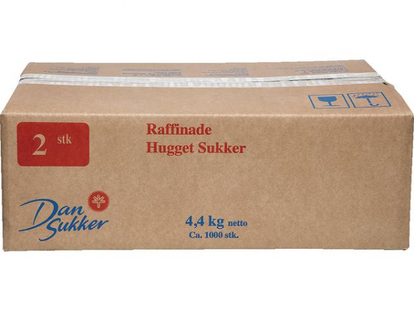 Sukkerbit Dansukker 2P Hvit 4,4Kg (1000 stk)