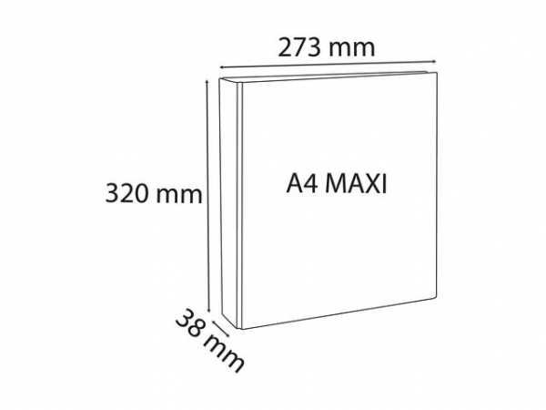 Innstikkperm Exacompta A4+ 2D 20/38 Hv