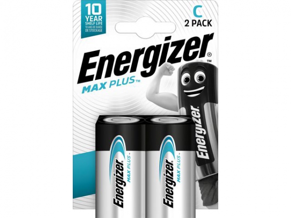 Batteri Energizer Max Plus C (2 stk)