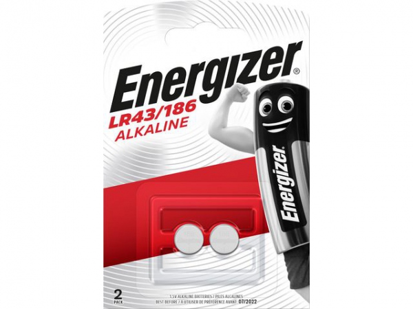 Batteri Energizer Alk Lr43/186 (2 stk)