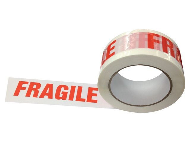 BildeEmballasjetape Fragile Pp 50Mmx100M (6 stk)