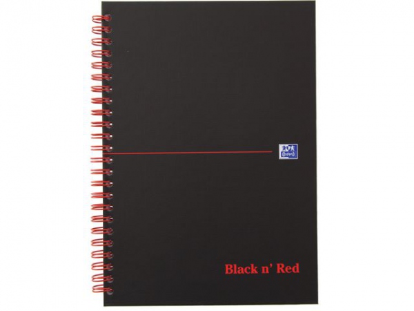 Notatbok Oxford Black N´red A5 Pp Lin (5 stk)