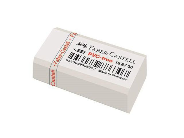 BildeViskelær Faber-Castell 7086 Hvit (30 stk)