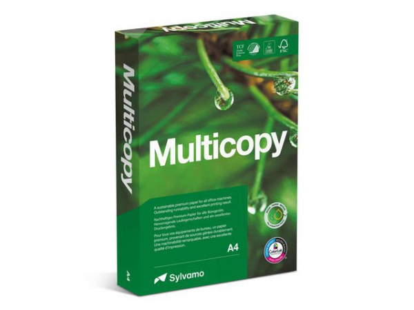 Kopipapir Multicopy A4 75G (500 ark/pk, 5 pakker)