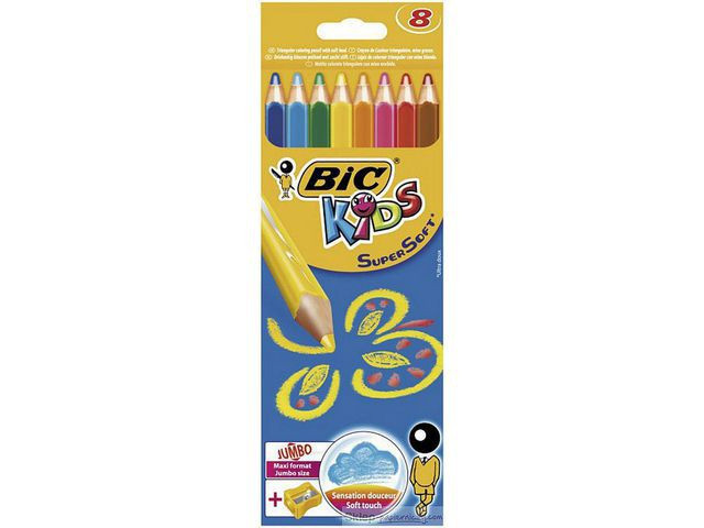 BildeFargeblyant Bic Supersoft (8 stk)