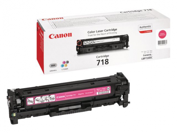 Toner Canon 718M 2.9K Rød