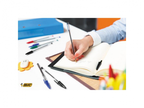 Kulepenn Bic Cristal M Sort (100 stk)