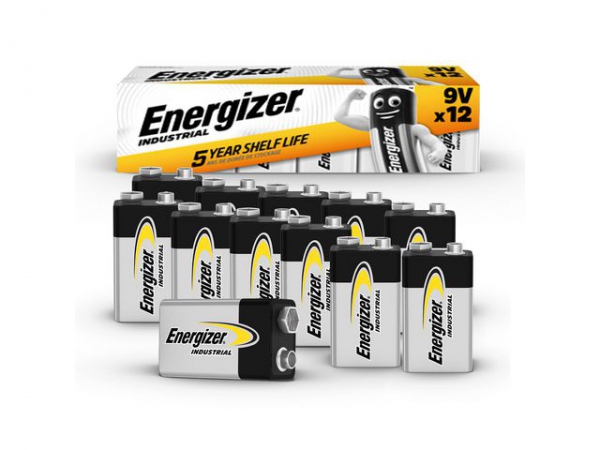 Batteri Energizer Industrial 9V (12 stk)