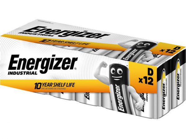 Batteri Energizer Industrial D/Lr20 (12 stk)