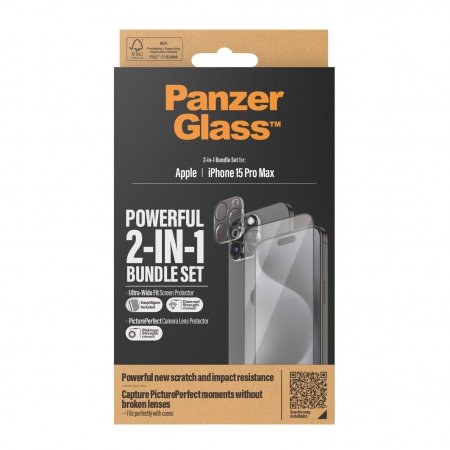 PanzerGlass iPhone 15 Pro Max UWF Bundle