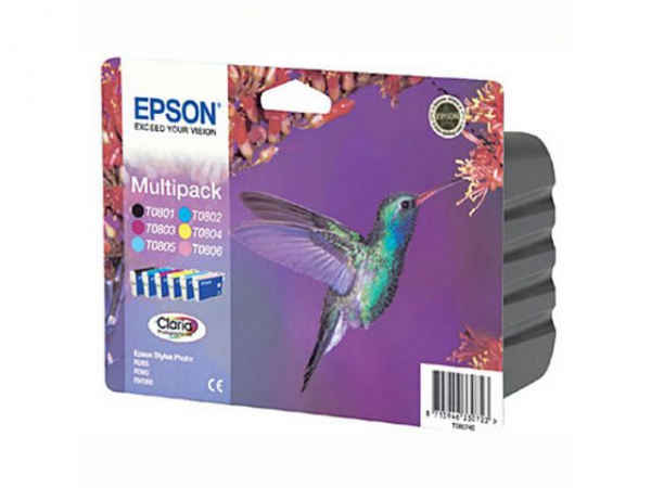 Blekk Epson T0807 C13T08074011 Multi (6 stk)