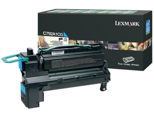 Toner Lexmark C792A1Cg 6K Blå