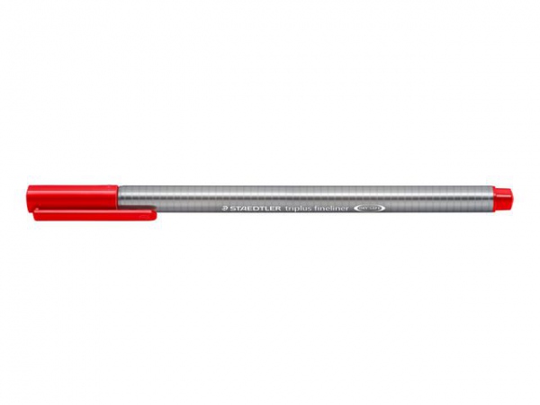 Fiberpenn Staedtler Triplus 0,3Mm Rød (10 stk)