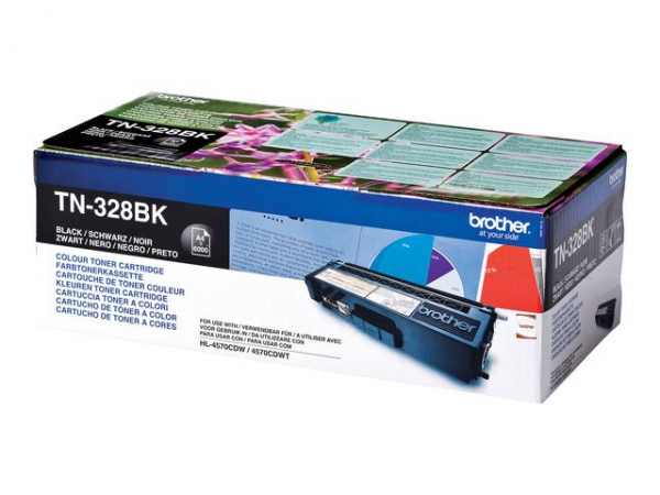 Toner Brother Tn328Bk 6K Sort