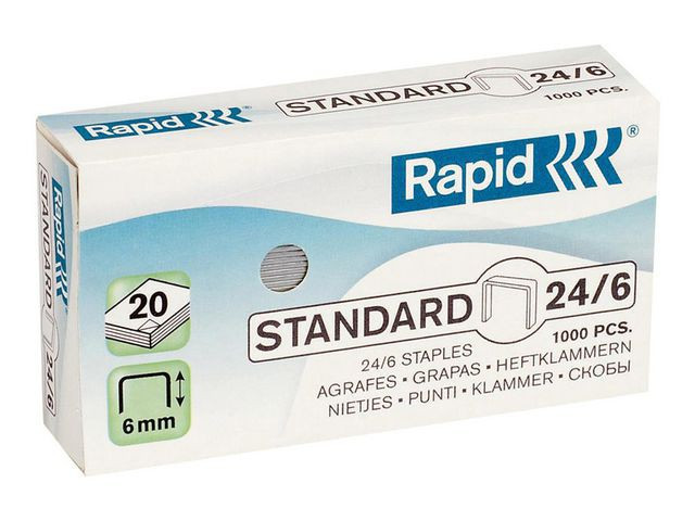 BildeHeftestift Rapid Standard 24/6 (1000 stk)