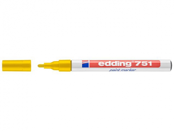 Paintmarker Edding 751 Gul (10 stk)