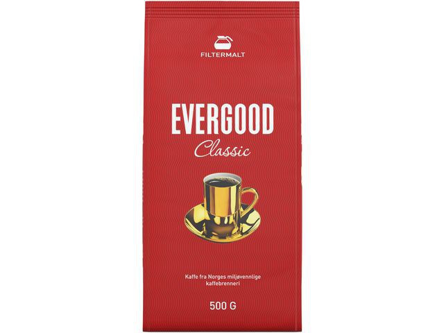 BildeKaffe Evergood Filtermalt 500G (12 poser)